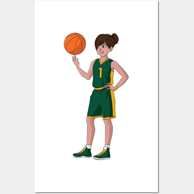 Basketball Ball Spinning Wall Art by RockyDesigns